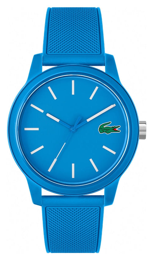 Lacoste 12.12 Blue Dial Blue Silicone Strap Watch for Men - 2011193