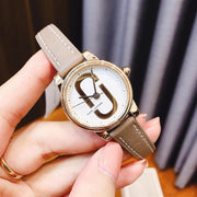 Marc Jacobs Corie White Dial Brown Leather Strap Watch for Women - MJ1581