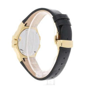Maserati Potenza Diamonds Silver Dial Black Leather Strap Watch For Women - R8851108505
