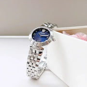 Versace Daphnis Analog Blue Dial Silver Steel Strap Watch for Women - VEOCA0124