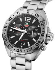 Tag Heuer Formula 1 Black Dial Silver Steel Strap Watch for Men - WAZ111A.BA0875