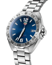 Tag Heuer Formula 1 Blue Dial Silver Steel Strap Watch for Men - WAZ1118.BA0875