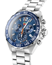 Tag Heuer Formula 1 Chronograph Blue Dial Silver Steel Strap Watch for Men - CAZ1014.BA0842