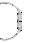 Daniel Wellington Iconic Link Black Dial Silver Steel Strap Watch for Women - DW00100204