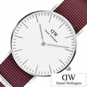 Daniel Wellington Classic Roselyn White Dial Red NATO Strap Watch For Women - DW00100272