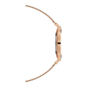 Daniel Wellington Petite Rose Gold Dial Rose Gold Mesh Bracelet Watch For Women - DW00100470