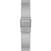 Daniel Wellington Quadro Studio White Dial Silver Mesh Bracelet Watch For Women - DW00100521