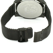 Diesel Mega Chief Chronograph Black Dial Black Mesh Strap Watch For Men - DZ4527