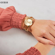Guess Lola Rose Gold Dial Rose Gold Steel Strap Watch For Women - W1145L4
