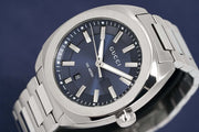 Gucci GG2570 Quartz Blue Dial Silver Steel Strap Watch For Men - YA142303