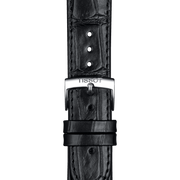 Tissot Carson Premium Silver Dial Black Leather Strap Watch For Men - T122.410.16.033.00