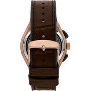 Maserati Triconic Chronograph Grey Dial Brown Leather Strap Watch For Men - R8871639003