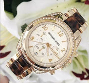 Michael Kors Blair Gold Dial Two Tone Steel Strap Watch for Women - MK6094