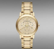 Burberry The City Gold Dial Gold Steel Strap Watch for Women - BU9753