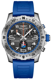 Breitling Endurance Pro Ironman World Championship Grey Dial Blue Rubber Strap Watch for Men - E823103A1M1S1