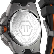 Philipp Plein Hyper Sport Chronograph Black Dial Two Tone Silicone Strap Watch for Men - PWTBA0523