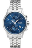 Hugo Boss Jet Chronograph Blue Dial Silver Steel Strap Watch for Men - 1513384