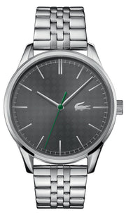 Lacoste Vienna Gray Dial Gray Steel Strap Watch for Men - 2011073T