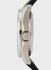 Philipp Plein High-Conic Automatic Silver Dial Black Silicone Strap Watch For Men- PWRAA0123