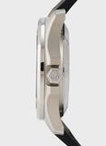 Philipp Plein High-Conic Automatic Silver Dial Black Silicone Strap Watch For Men- PWRAA0123