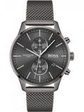 Hugo Boss Associate Chronograph Grey Dial Grey Mesh Bracelet Watch for Men - 1513870