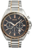 Hugo Boss Driver Sport Chronograph Grey Dial Two Tone Steel Strap Watch for Men - 1513094