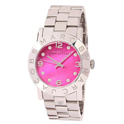 Marc Jacobs Amy Pink Dial Rose Gold Steel Strap Dial Watch for Women - MBM8625