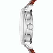 Marc Jacobs Fergus White Dial Brown Leather Strap Watch for Men - MBM5080