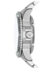 Emporio Armani Sea Explorer Meccanico Automatic Green Dial Silver Steel Strap Watch For Men - AR60061
