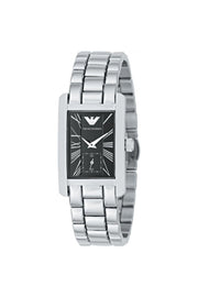 Emporio Armani Classic Black Dial Silver Stainless Steel Watch For Women - AR0157