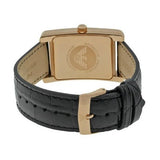 Emporio Armani Classic Black Dial Black Leather Strap Watch For Men - AR0168