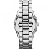 Emporio Armani Valente Chronograph Black Dial Silver Stainless Steel Watch For Men - AR0673