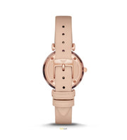 Emporio Armani Mother of Pearl Dial Beige Leather Strap Watch For Women - AR11004