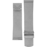 Emporio Armani Minimalist Quartz Blue Dial Silver Mesh Strap Watch For Men - AR11571