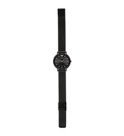 Emporio Armani Kappa Black Dial Black Mesh Strap Watch for Women - AR11252
