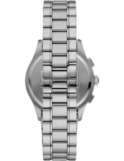Emporio Armani Paolo Chronograph Black Dial Silver Steel Strap Watch For Men - AR11602