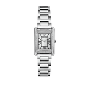 Emporio Armani Empire Mother of Pearl Dial Silver Steel Strap Watch For Women - AR11625