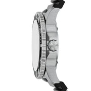 Emporio Armani World Explorer Solar Black Dial Black Silicone Strap Watch for Men - AR11788