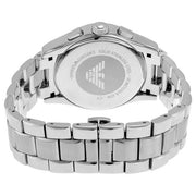Emporio Armani Classic Blue Dial Silver Steel Strap Watch For Men - AR1635