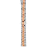 Emporio Armani Gianni T Bar White Dial Two Tone Steel Strap Watch For Women - AR80035