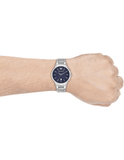 Emporio Armani Renato Blue Dial Silver Steel Strap Watch For Men - AR2477