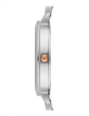 Emporio Armani Gianni T Bar Mother of Pearl Dial Two Tone Steel Strap Watch For Women - AR2508