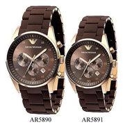 Emporio Armani Sport Chronograph Brown Dial Brown Steel Watch For Men - AR5890