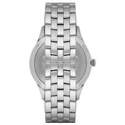 Emporio Armani Kappa Quartz Blue Dial Silver Steel Strap Watch For Men - AR80010