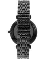 Emporio Armani Gianni T Bar Analog Black Dial Black Steel Strap Watch For Men - AR11299