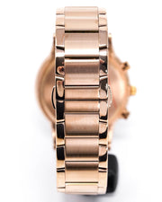 Emporio Armani Classic Chronograph Rose Gold Dial Rose Gold Steel Strap Watch For Men - AR2452