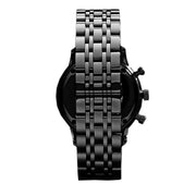 Emporio Armani Chronograph Black Dial Black Steel Strap Watch For Men - AR1934