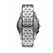 Emporio Armani Velente Chronograph Quartz Silver Dial Silver Steel Strap Watch For Men - AR1702