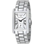Emporio Armani White Dial Silver Stainless Steel Watch For Women - AR0146