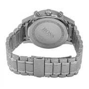 Hugo Boss Aeroliner Chronograph Black Dial Silver Steel Strap Watch for Men - 1513181